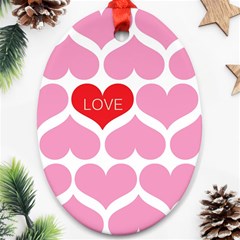 One Love Oval Ornament