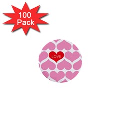 One Love 1  Mini Button (100 Pack) by Kathrinlegg