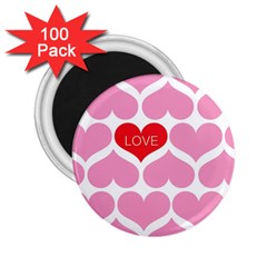 One Love 2 25  Button Magnet (100 Pack) by Kathrinlegg