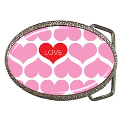 One Love Belt Buckle (oval) by Kathrinlegg