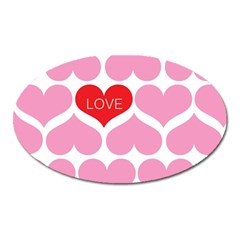 One Love Magnet (oval) by Kathrinlegg