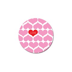 One Love Golf Ball Marker 10 Pack