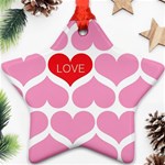 One Love Star Ornament (Two Sides) Front