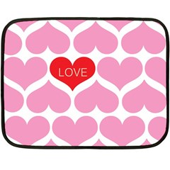 One Love Mini Fleece Blanket (two Sided) by Kathrinlegg