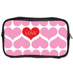 One Love Travel Toiletry Bag (one Side) by Kathrinlegg