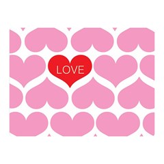 One Love Double Sided Flano Blanket (mini) by Kathrinlegg