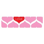 One Love Satin Scarf (Oblong) Front