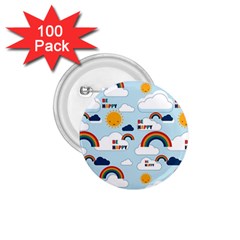 Be Happy Repeat 1 75  Button (100 Pack)