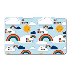 Be Happy Repeat Magnet (rectangular)