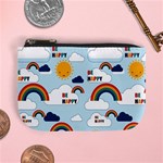 Be Happy Repeat Coin Change Purse Front