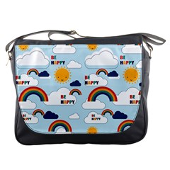 Be Happy Repeat Messenger Bag