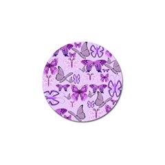 Purple Awareness Butterflies Golf Ball Marker 4 Pack by FunWithFibro