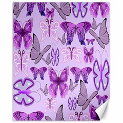 Purple Awareness Butterflies Canvas 16  X 20  (unframed) by FunWithFibro