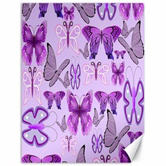 Purple Awareness Butterflies Canvas 18  X 24  (unframed)