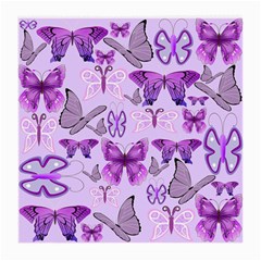 Purple Awareness Butterflies Glasses Cloth (medium) by FunWithFibro