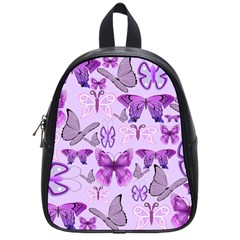 Purple Awareness Butterflies School Bag (small) by FunWithFibro