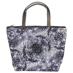 Nature Collage Print  Bucket Handbag