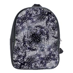 Nature Collage Print  School Bag (large)