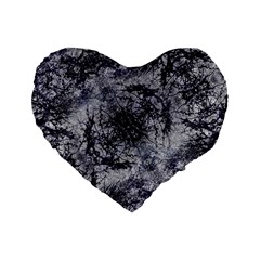 Nature Collage Print  Standard 16  Premium Heart Shape Cushion 