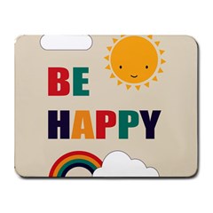 Be Happy Small Mouse Pad (rectangle)