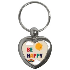 Be Happy Key Chain (heart)