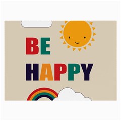 Be Happy Glasses Cloth (large) by Kathrinlegg