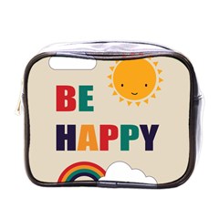 Be Happy Mini Travel Toiletry Bag (one Side) by Kathrinlegg