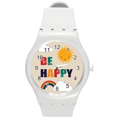 Be Happy Plastic Sport Watch (medium) by Kathrinlegg