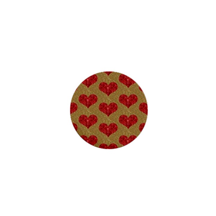 Sparkle Heart  1  Mini Button Magnet