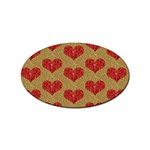 Sparkle Heart  Sticker 10 Pack (Oval) Front