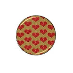 Sparkle Heart  Golf Ball Marker (for Hat Clip)