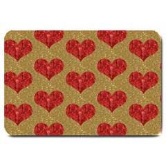 Sparkle Heart  Large Door Mat