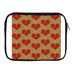 Sparkle Heart  Apple Ipad Zippered Sleeve by Kathrinlegg