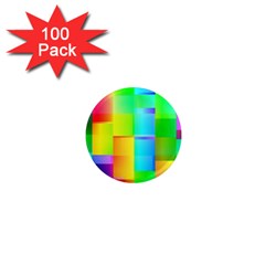 Colorful Gradient Shapes 1  Mini Magnet (100 Pack) 