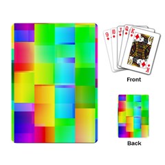 Colorful Gradient Shapes Playing Cards Single Design