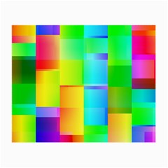 Colorful Gradient Shapes Glasses Cloth (small, Two Sides) by LalyLauraFLM