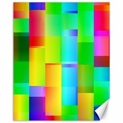 Colorful Gradient Shapes Canvas 11  X 14  by LalyLauraFLM