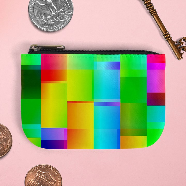 Colorful gradient shapes Mini Coin Purse