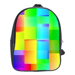 Colorful Gradient Shapes School Bag (xl)