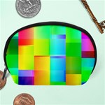 Colorful gradient shapes Accessory Pouch Back