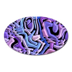 Metallic Weave Magnet (oval) by LalyLauraFLM