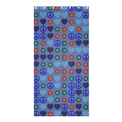 Peace And Love	shower Curtain 36  X 72 