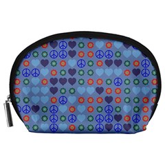 Peace And Loveaccessory Pouch by LalyLauraFLM