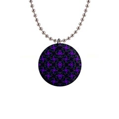 Luxury Pattern Print Button Necklace