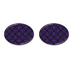 Luxury Pattern Print Cufflinks (oval) by dflcprintsclothing