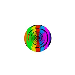 Rainbow Test Pattern 1  Mini Button by StuffOrSomething