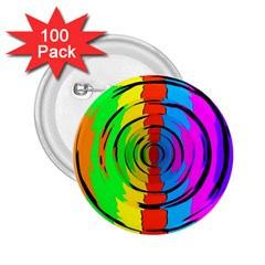 Rainbow Test Pattern 2 25  Button (100 Pack) by StuffOrSomething