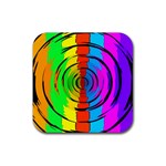 Rainbow Test Pattern Drink Coaster (Square) Front