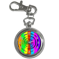 Rainbow Test Pattern Key Chain Watch by StuffOrSomething