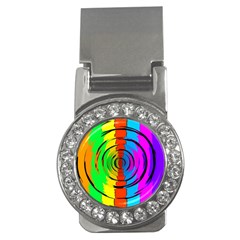 Rainbow Test Pattern Money Clip (cz) by StuffOrSomething